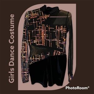 biketard / unitard Size MC Dance Costume by A Wish Come True